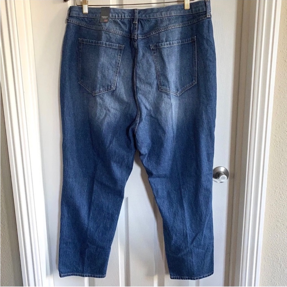 New Torrid Premium Skinny Mom Jeans Premium High Rise Blue Jeans 26R Distressed - Picture 5 of 6